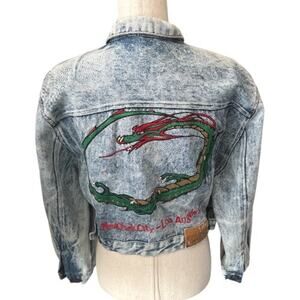 Vintage U.S. Blues Dragon Embroidered Cotton Denim Jacket M